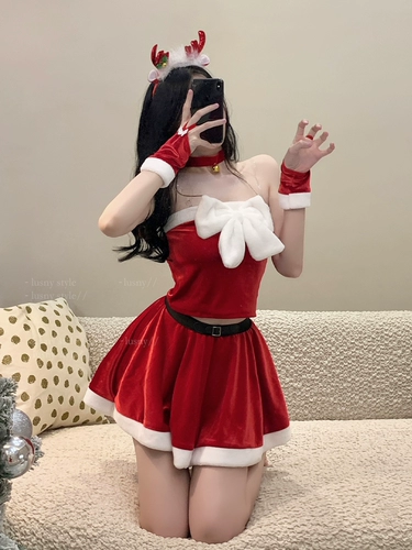 Дядя Лу: Dingdang Hope *Рождественская женская одежда чистая и сексуальная костюма для горничной, сексуальная костюм