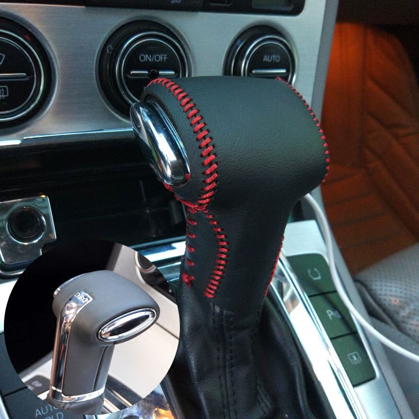 10款大众CC 10款朗逸07-11款老迈腾自动档档把套真皮排挡套手刹套