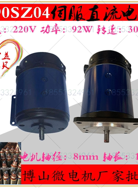 定制电机双出轴 90SZ53 直流电机 110v直流伺服电动机3000转