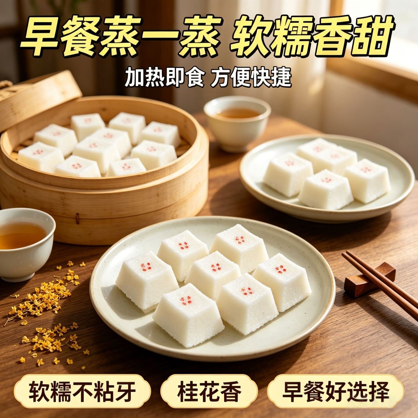顺丰苏北小方糕年糕农家纯手工桂花糕玉米黑米芝麻糕粘糕喜糕南通