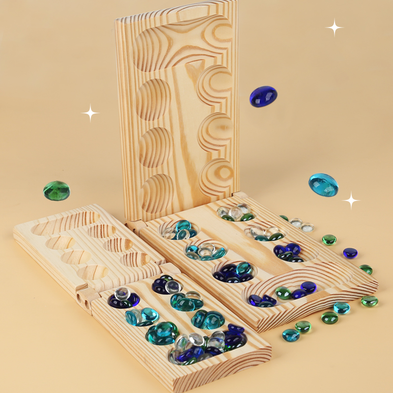 宝石棋木质玩具非洲棋