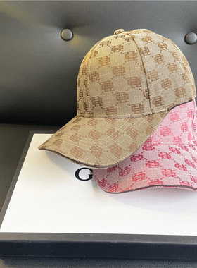 棒球帽子女男宽帽檐大脸显脸小加深大深硬顶立体潮遮阳透气鸭舌帽