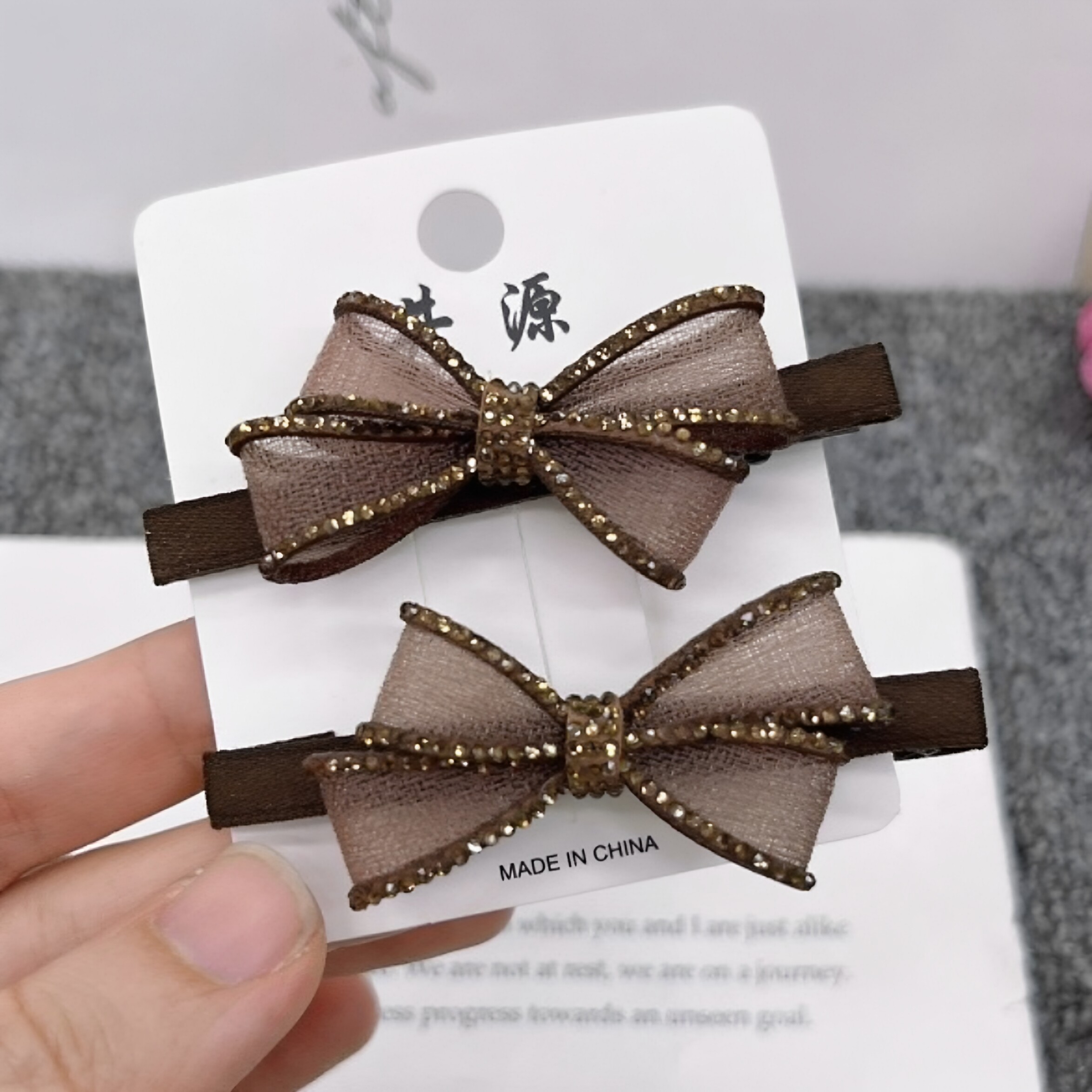 碎发精美一直夹对夹布艺百搭发饰