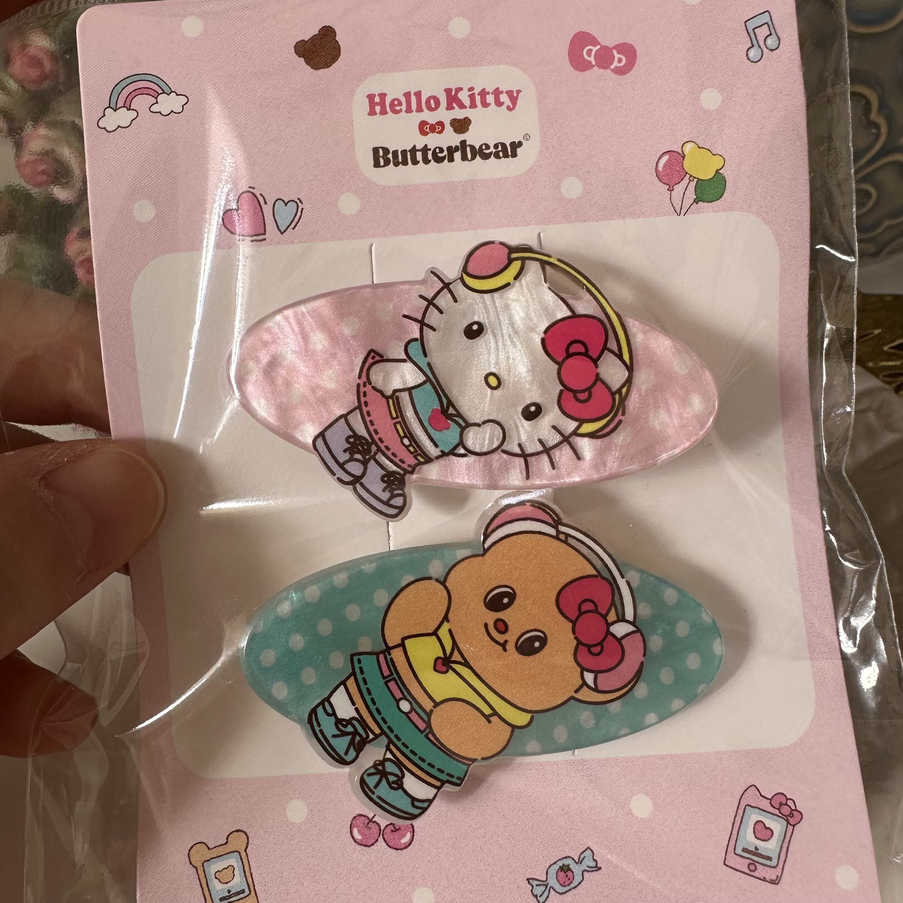泰国7-11卡通发夹hellokitty黄油小熊可爱鸭嘴夹甜美风高品质刘海
