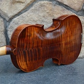 10仿古色成人儿童学习用天然虎纹高档手工小提琴