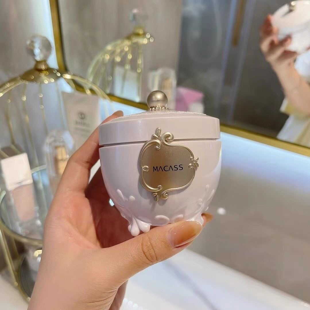 蜜卡丝升级定妆蜜粉 散粉极细粉质带珠光闪控油提亮  持久定妆30g