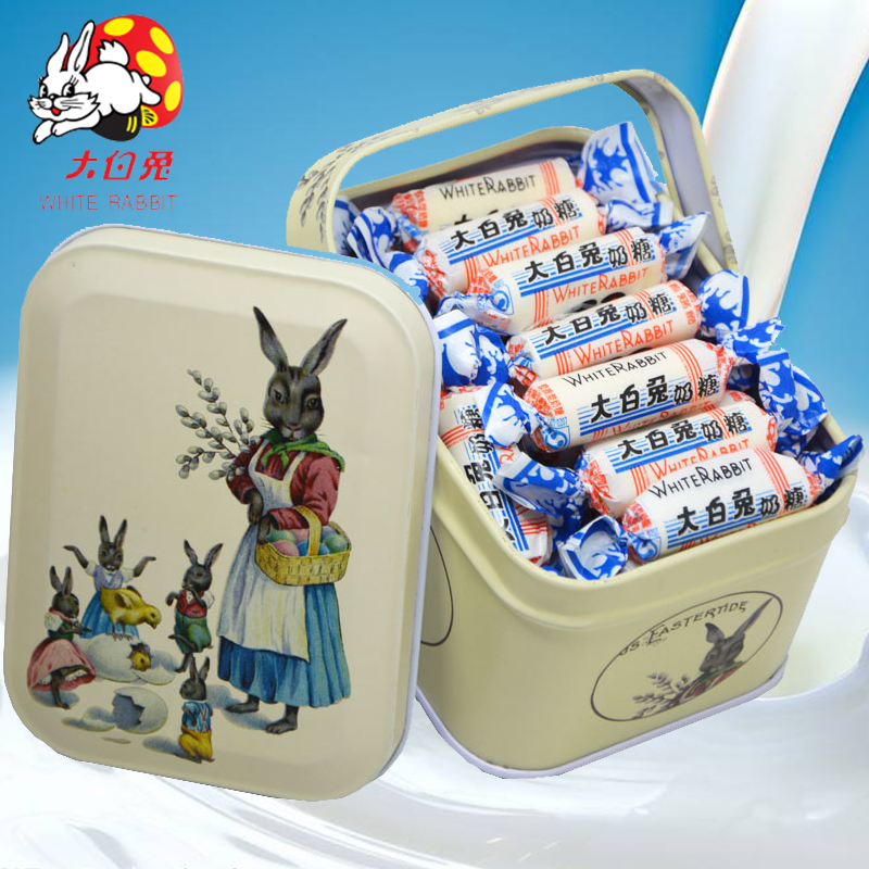 Guan Sheng Yuan White Rabbit Toffee Bachelor Christmas Gift box originality gift Toffee candy 114g Iron Boxin the Snacks/Nuts/Specialty , Sweets and snacks/Jelly/Pudding , Candy  category - from Buy2taobao.com to provide professional Taobao agent buy service