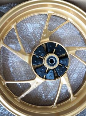 适用新大洲本田CBF190R CBF190X SDH175-6-7后钢圈轮毂铝轮金黄色