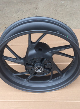 适用新大洲本田CBF190R CBF190X SDH175-6-7后钢圈轮毂铝轮 黑色
