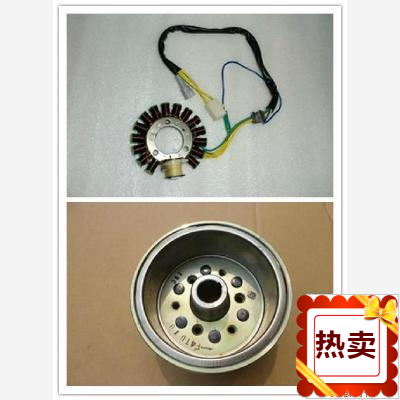 适用雅马哈劲飚JYM200劲彪SRV200磁电机定子转子飞轮磁钢磁缸线圈