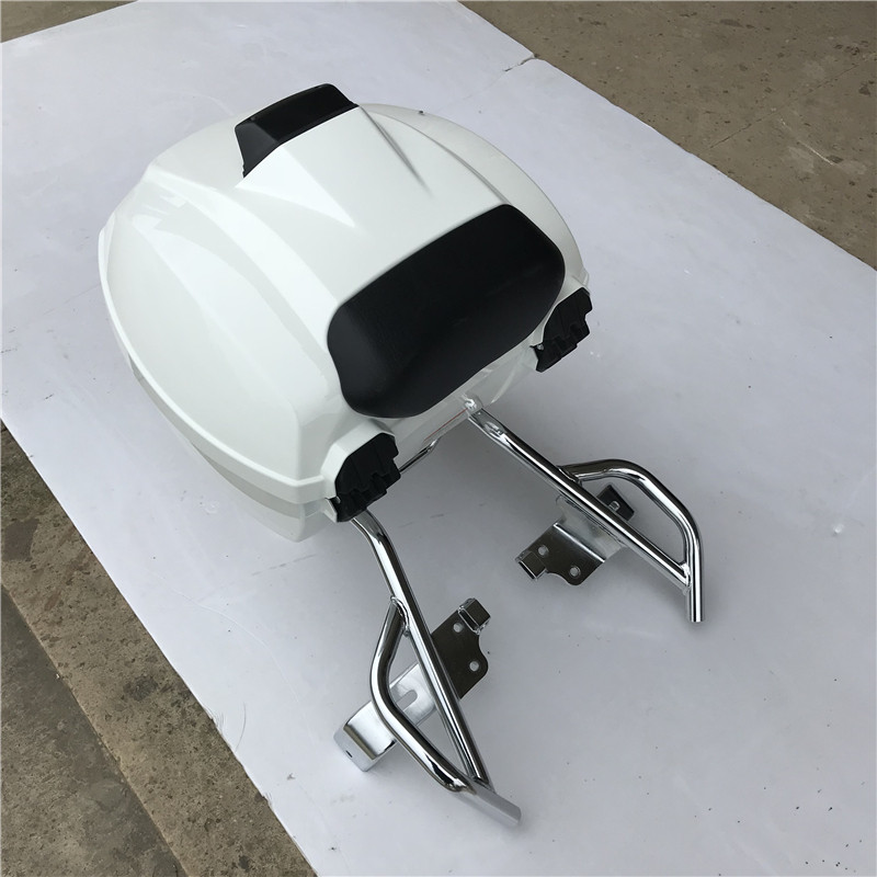 适用铃木骊驰GW250 GW250S GW250F尾箱连尾架摩托车后载物架 白色