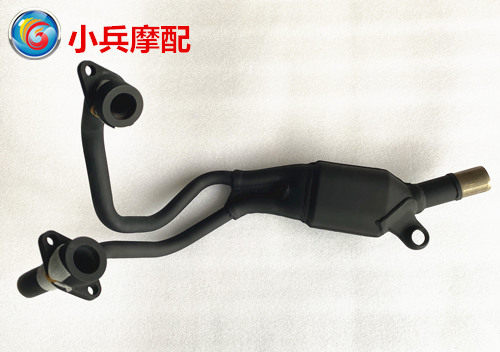 适用铃木DL250-A摩托车消声器消音器排气管烟筒前段三元氧化触媒