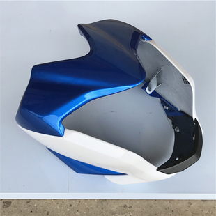 适用铃木骊驰GW250-A前导流罩大灯头罩鬼脸装饰罩海神蓝 星光黑色