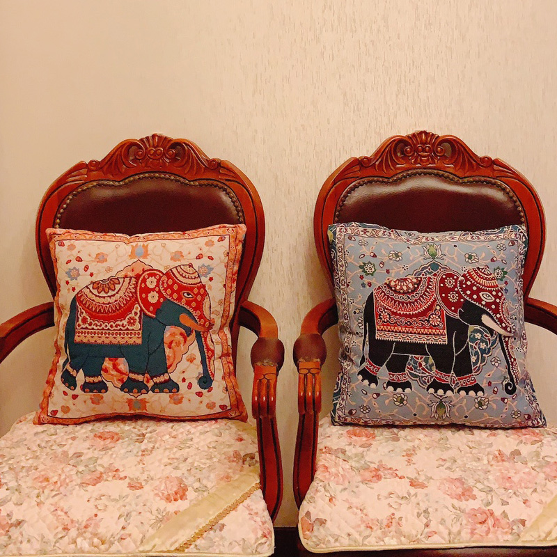 泰式民族风古典沙发抱枕套45*45