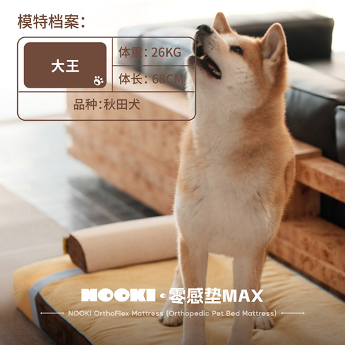 NOOKI护脊狗狗床垫窝垫独袋弹簧中大小型犬狗床垫可拆洗三防面料