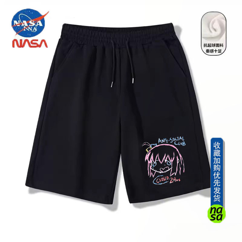 NASA联名动漫孤独摇滚棉质短裤夏