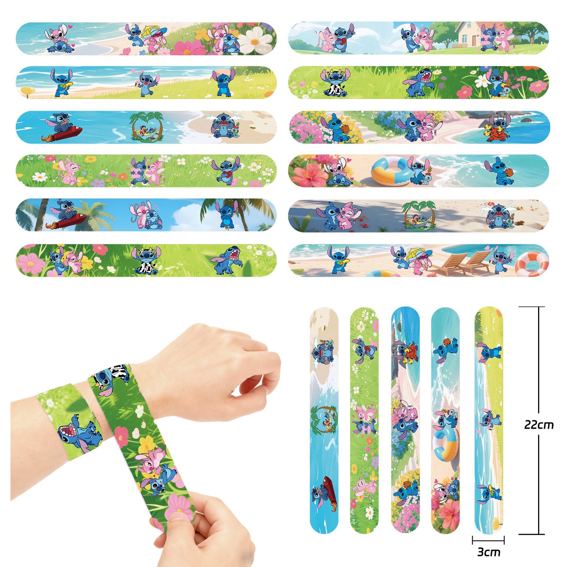 新卡通动漫史迪奇儿童手环可爱啪啪圈手表式手腕戴玩具生日伴手礼,节庆用品/礼品,文化创意手环,淘宝优惠券,粉丝福利购,淘宝优惠卷