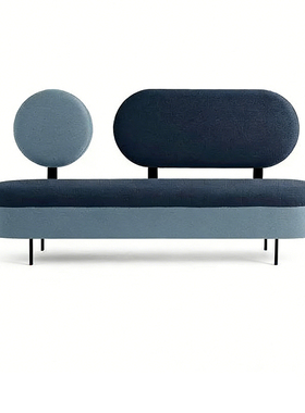 定制设计创意设计靠背沙发北欧布艺简约现代办公室休息区休闲沙发