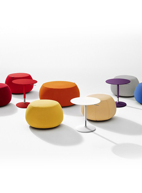 幼儿园培训机构小圆凳办公室公司等候区休息区创意组合沙发墩子