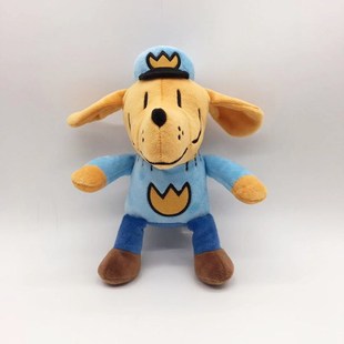 冒險(xiǎn)系列 Dog Man 神探狗狗 毛絨玩具公仔