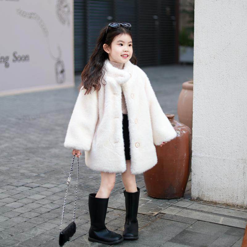 2025冬新款女童加厚外套宝宝洋气水貂绒棉衣小女孩韩版公主过年服,童装/婴儿装/亲子装,皮草/仿皮草,淘宝优惠券,粉丝福利购,淘宝优惠卷