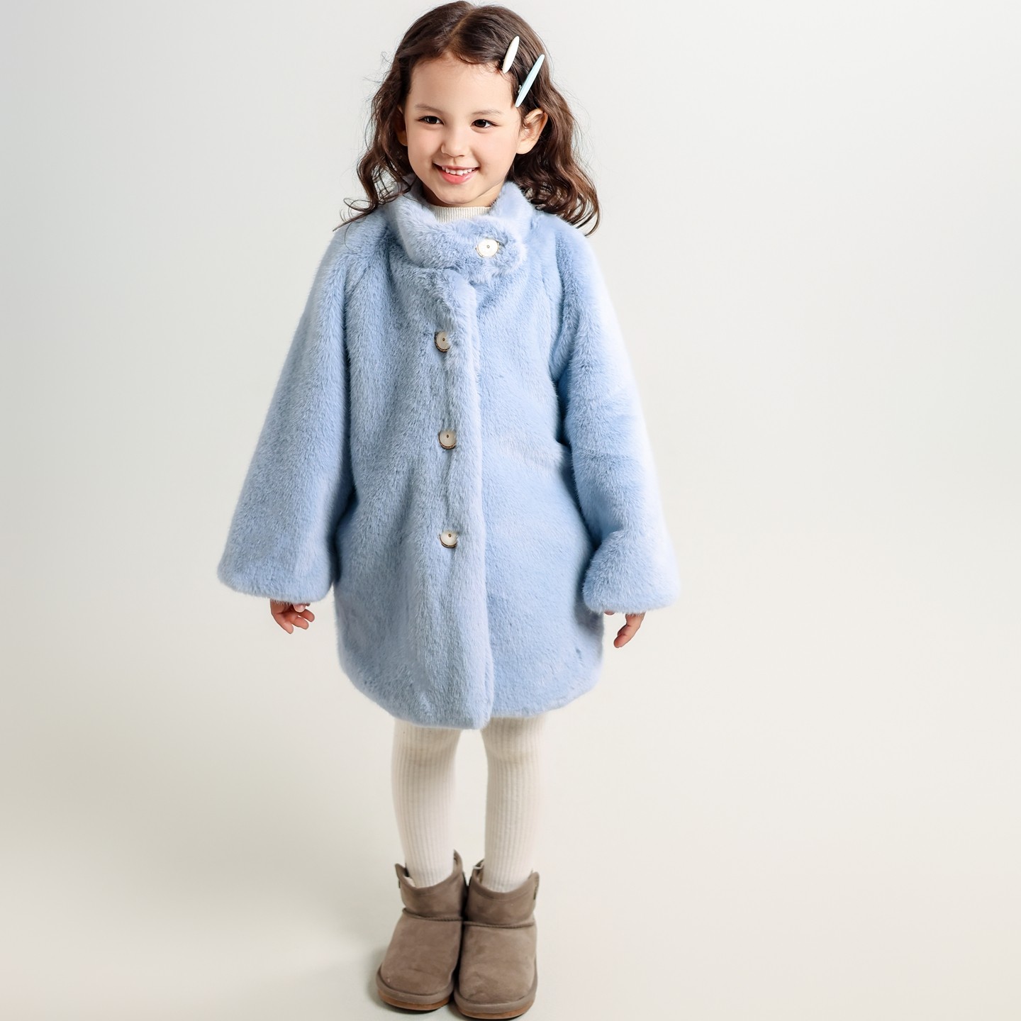 儿童冬季棉服女童洋气棉衣小女孩超好看夹棉外套宝宝外出保暖大衣