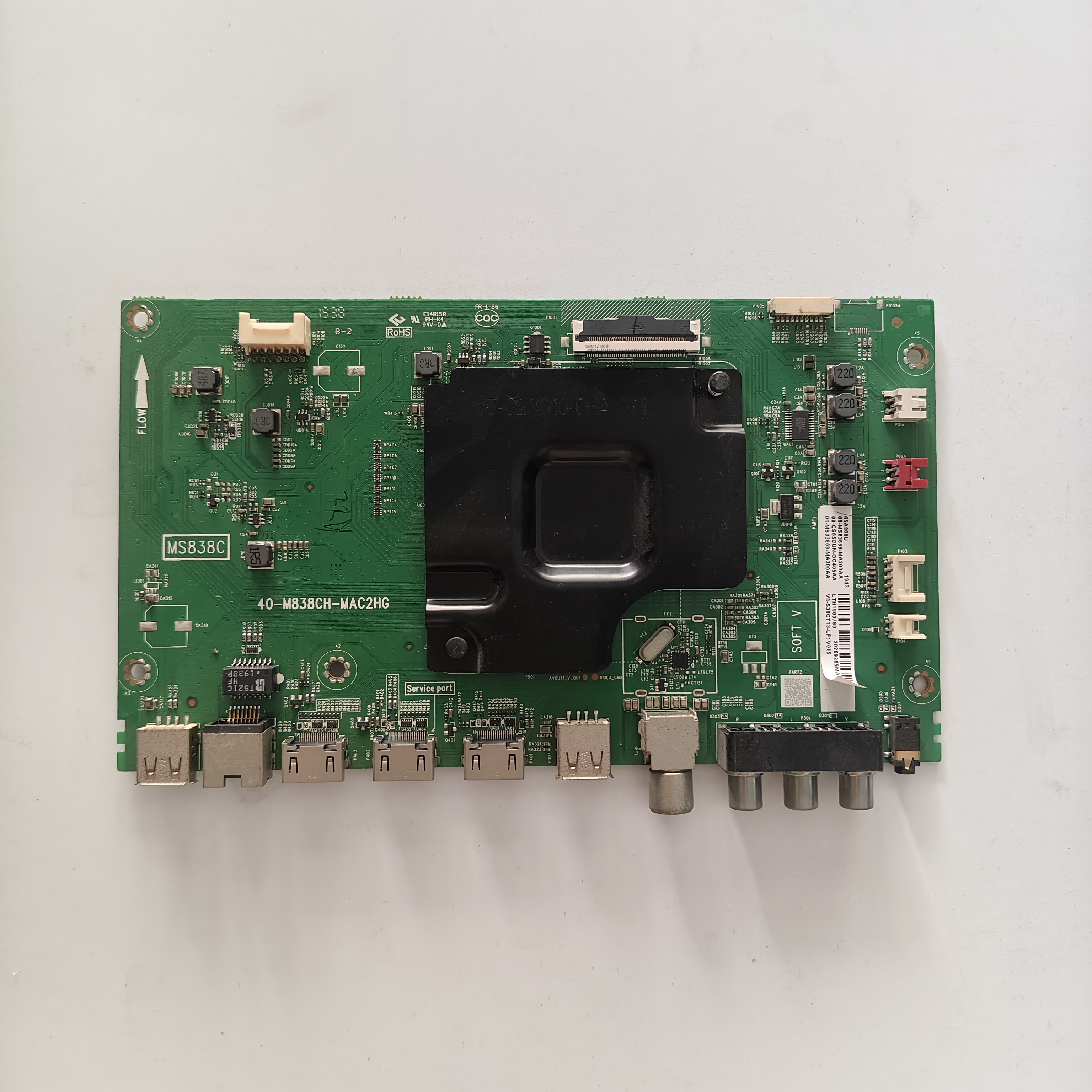 TCL液晶电视机65P6/55A860U/P3F 50P6主板驱动板40-M838CH电路板