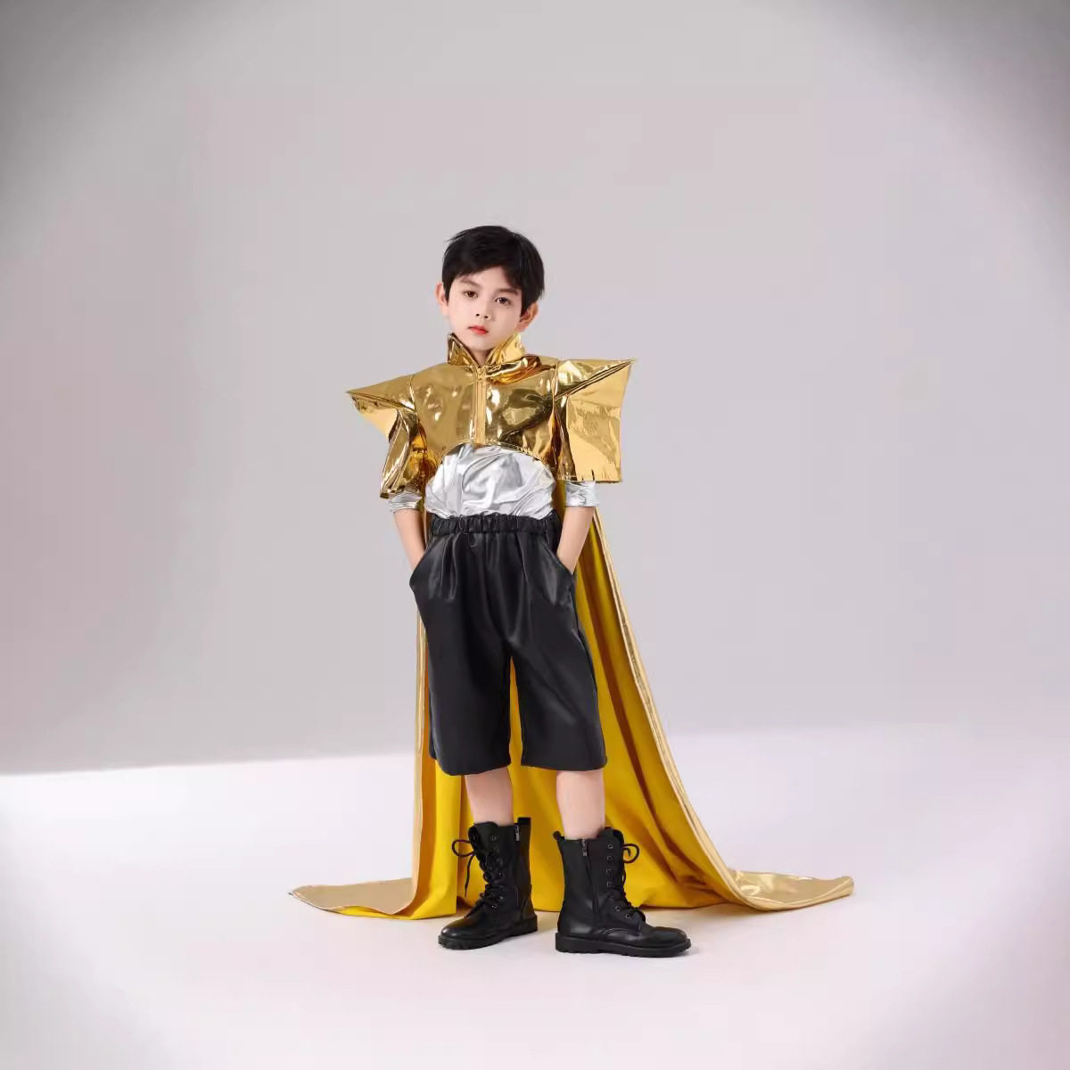 儿童科技感主题服机车赛车服套装