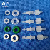 桑连LUER鲁尔穿板 耐腐蚀带螺纹直通实验耗材过板过墙接头转换头