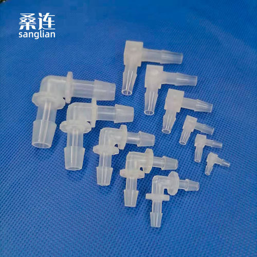 PP料直角连接器弯头L型二通