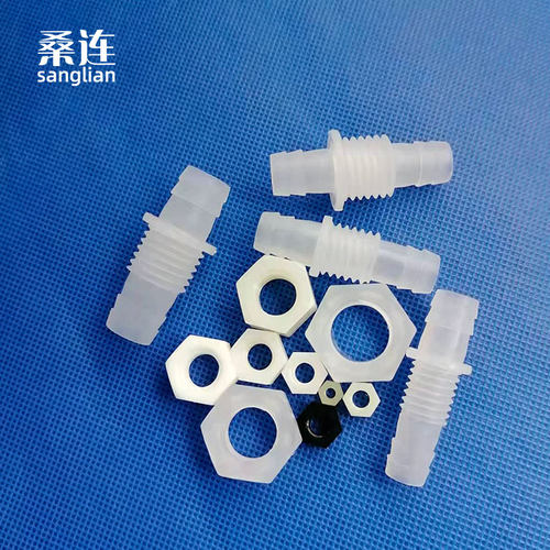 二通直穿板过板胶管连接头