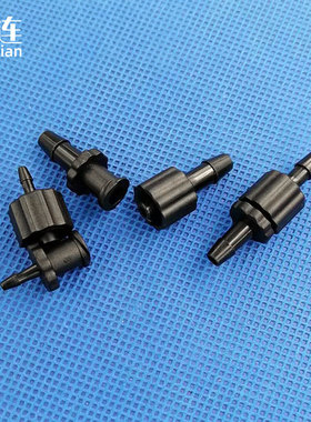 鲁尔接头点胶机喷绘机科研实验器械配件耐腐蚀黑色内外螺旋纹接头