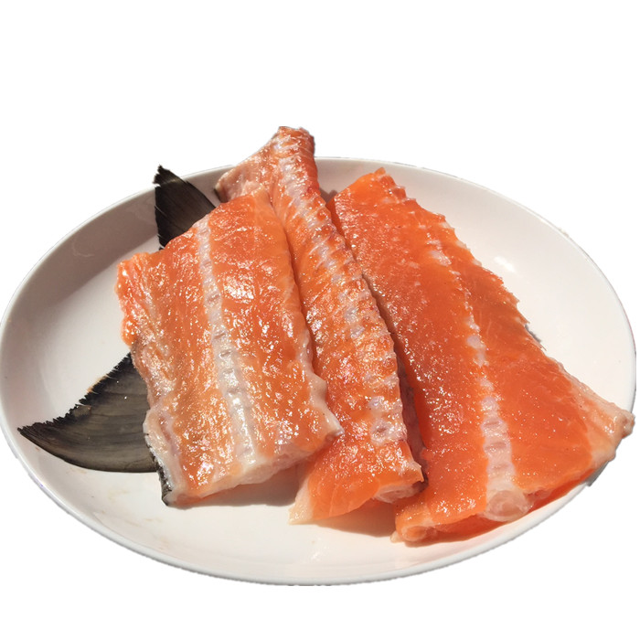 进口新鲜冷冻三文鱼鱼骨