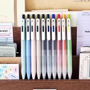 新品 日本ZEBRA斑马JJ118中性笔Chill笔透明磨砂雾色杆按动水笔0.5