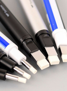 日本Tombow蜻蜓MONO方头圆头超细笔型铅笔自动橡皮擦素描高光橡皮