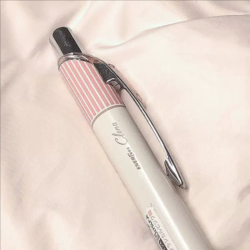 派通energel速干中性笔限定条纹图片