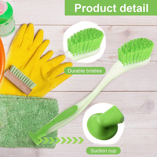 1 set of Multipurpose Long Handle Dish Brushes with Suction