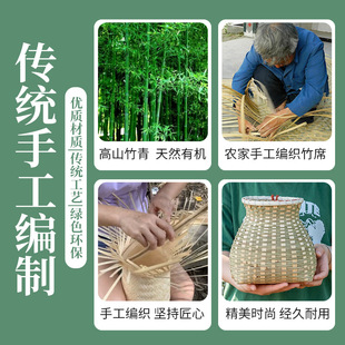 鱼篓竹背篓竹编制品竹篓儿童背篓小背篓装饰篓子舞蹈拍照道具采茶