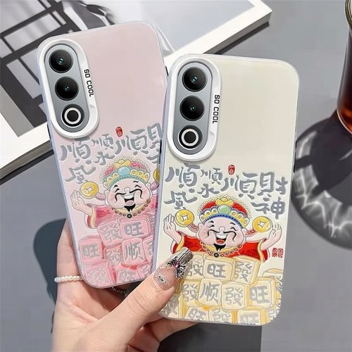 【财神】适配于OPPOK12手机壳findX5防摔FindX8Ultra网红同款FindX7超好看保护壳X8pro女K13TurboPro高级感