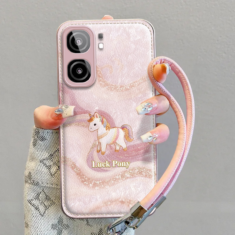 适用于iQOONeo9手机壳IQOONEO10独角兽卡通粉色IQ