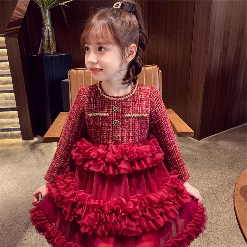 女童小香风公主裙春装连衣裙