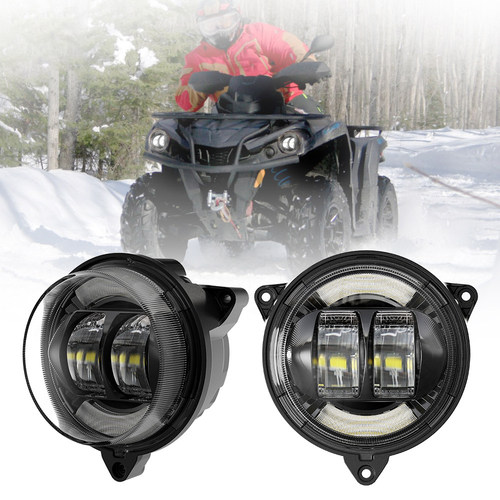 适用2018-2022年庞巴迪开拓者Can-Am OUTLANDER 1000改装圆形大灯