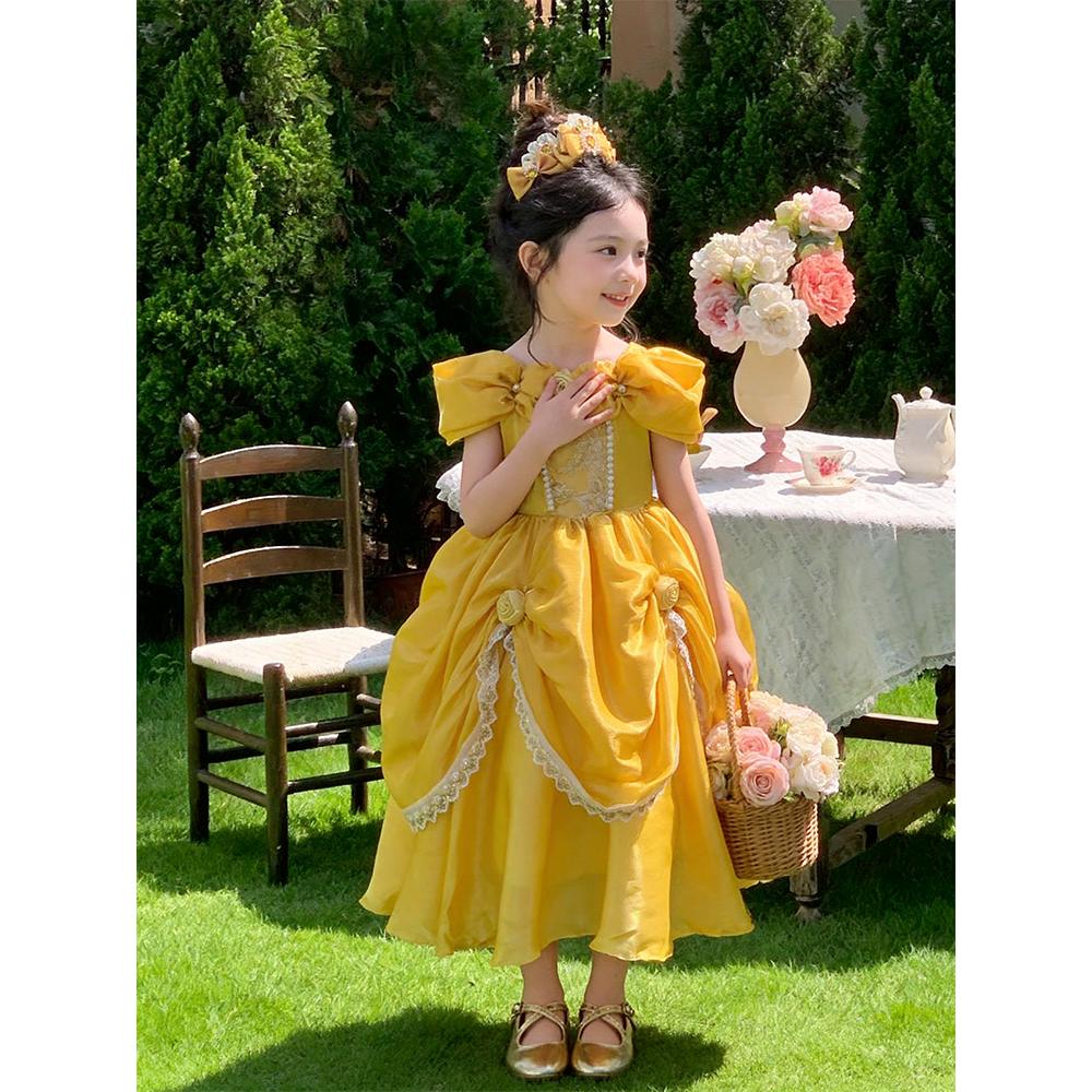 女童贝儿公主裙2026夏季新款高定法式复古重工生日礼服儿童连衣裙图片