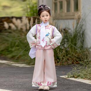 格格服女童古装清朝春季儿童小女孩汉服中国风唐装满族刁蛮公主潮