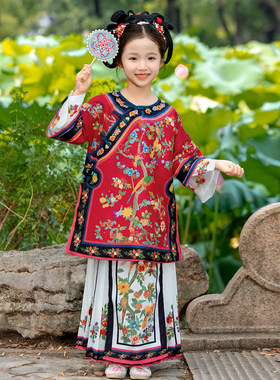汉服女童旗袍清朝格格装