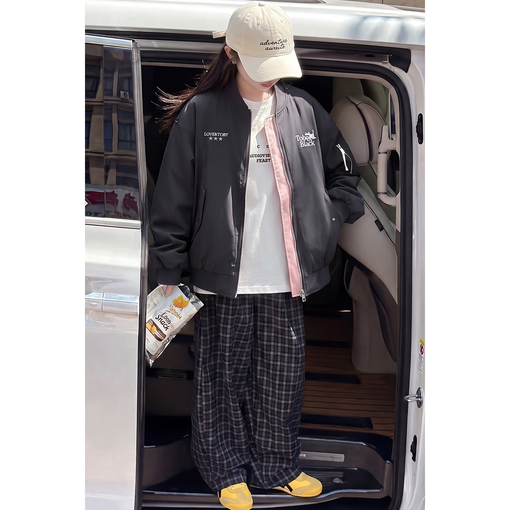 韩系女童棒球服外套2026春秋新款洋气大童拉链夹克休闲上衣初中生