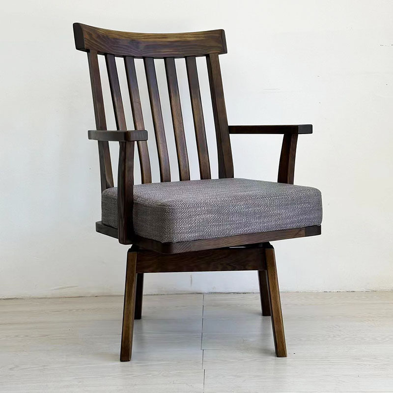 出口实木转椅水曲柳日式餐椅书桌