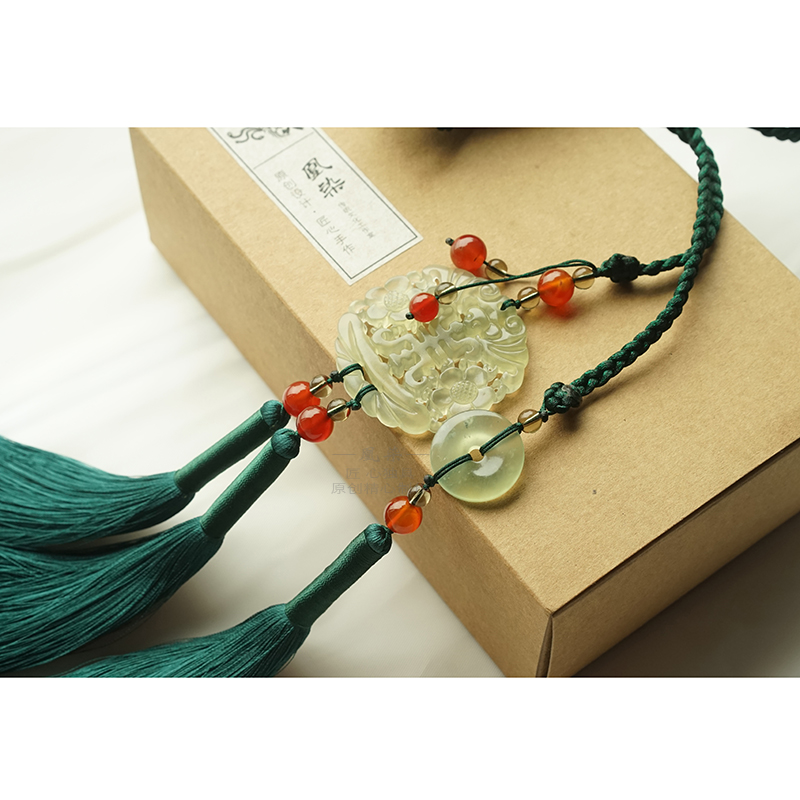 明制道袍流蘇玉佩腰墜古風腰帶