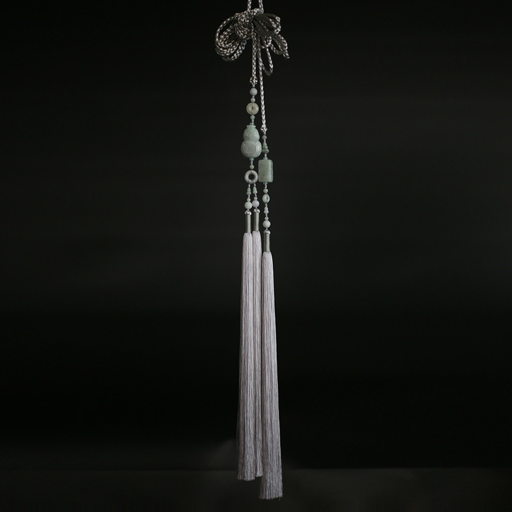 汉服圆领袍腰绳宫绦流苏玉腰佩