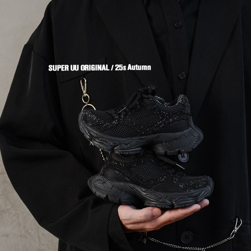 巴镓/满天星水钻儿童老爹鞋